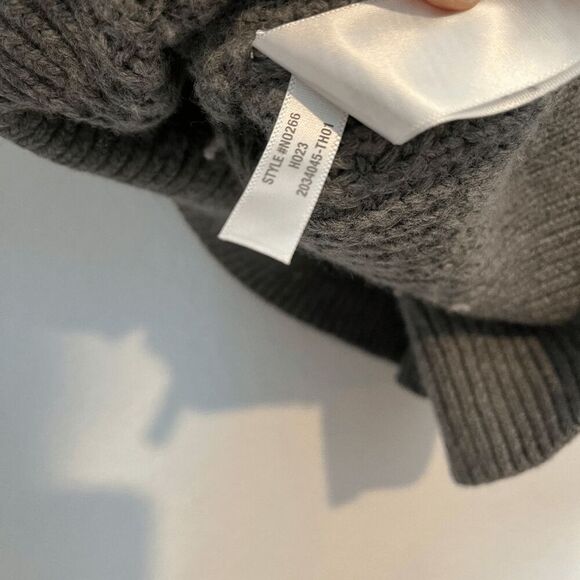 Madewell Waffle-Knit Henley Sweater - Grey - 1X - Picture 8 of 8